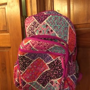 Vera Bradley pink multi colored backpack
